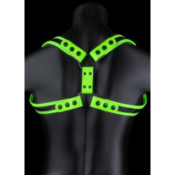 Ouch! Glow Harnais phosphorescent Sling Glow Noir-Vert Néon